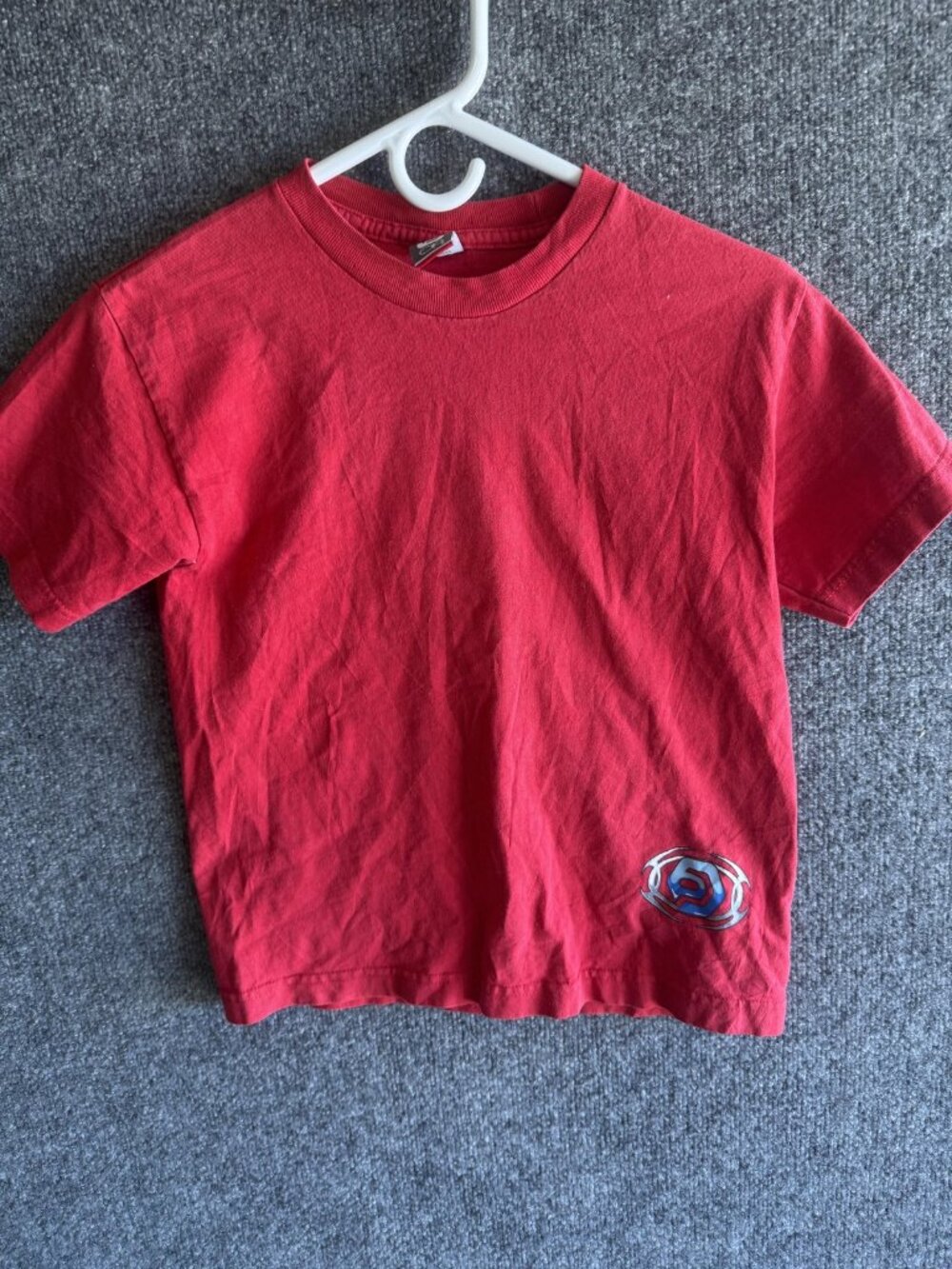 OP Shirt Youth 10 Red Short Sleeve Crewneck Boarding Graphic Tee Surf Casual